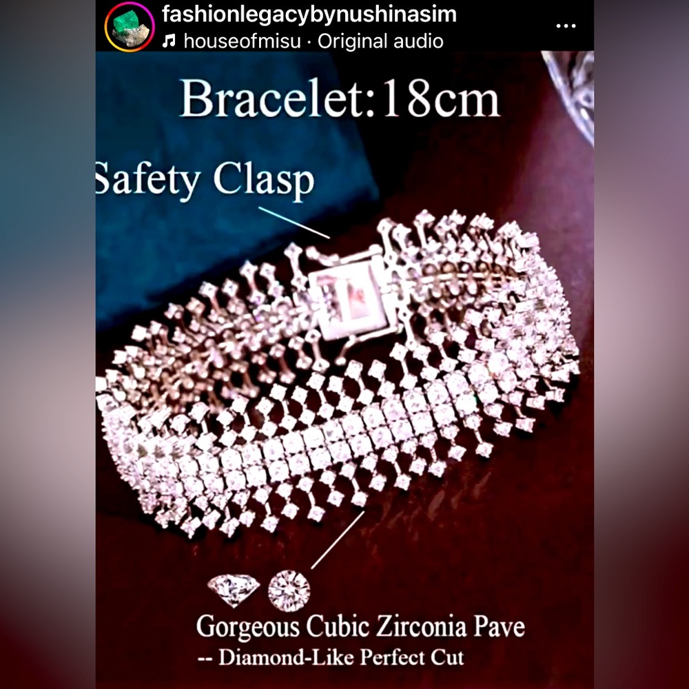 Cubic zirconia bracelet